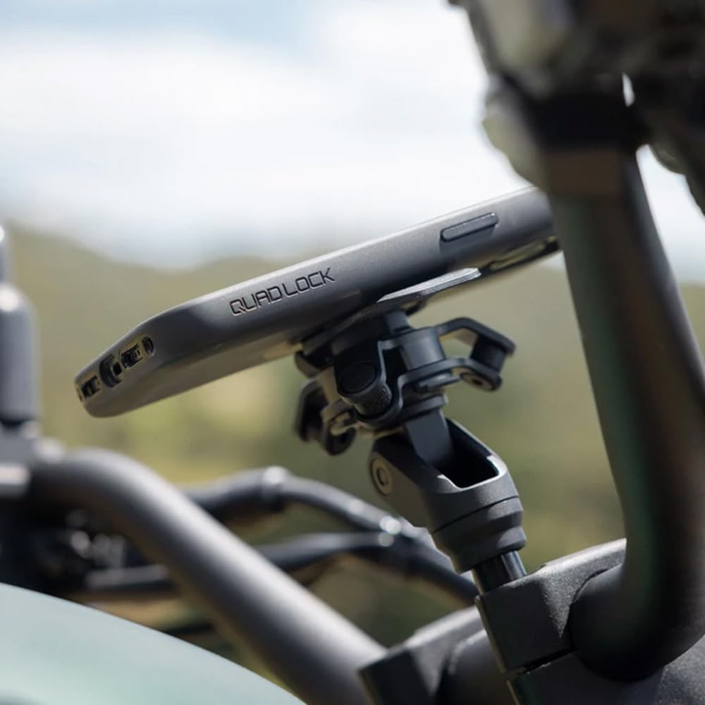 Quad Lock Handlebar Clamp PRO Motorcycle Phone Mount with Vibration Dampener and MAG Phone Case for iPhone 16 Pro Max - Image 4