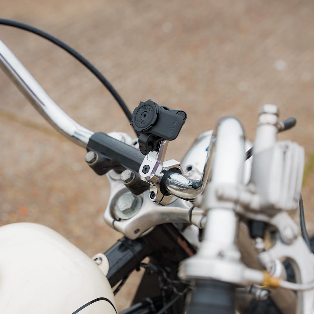 Quad Lock Motorcycle Handlebar Phone Mount PRO Chrome with Vibration Dampener and MAG Phone Case for iPhone 16 Pro Max - Image 8