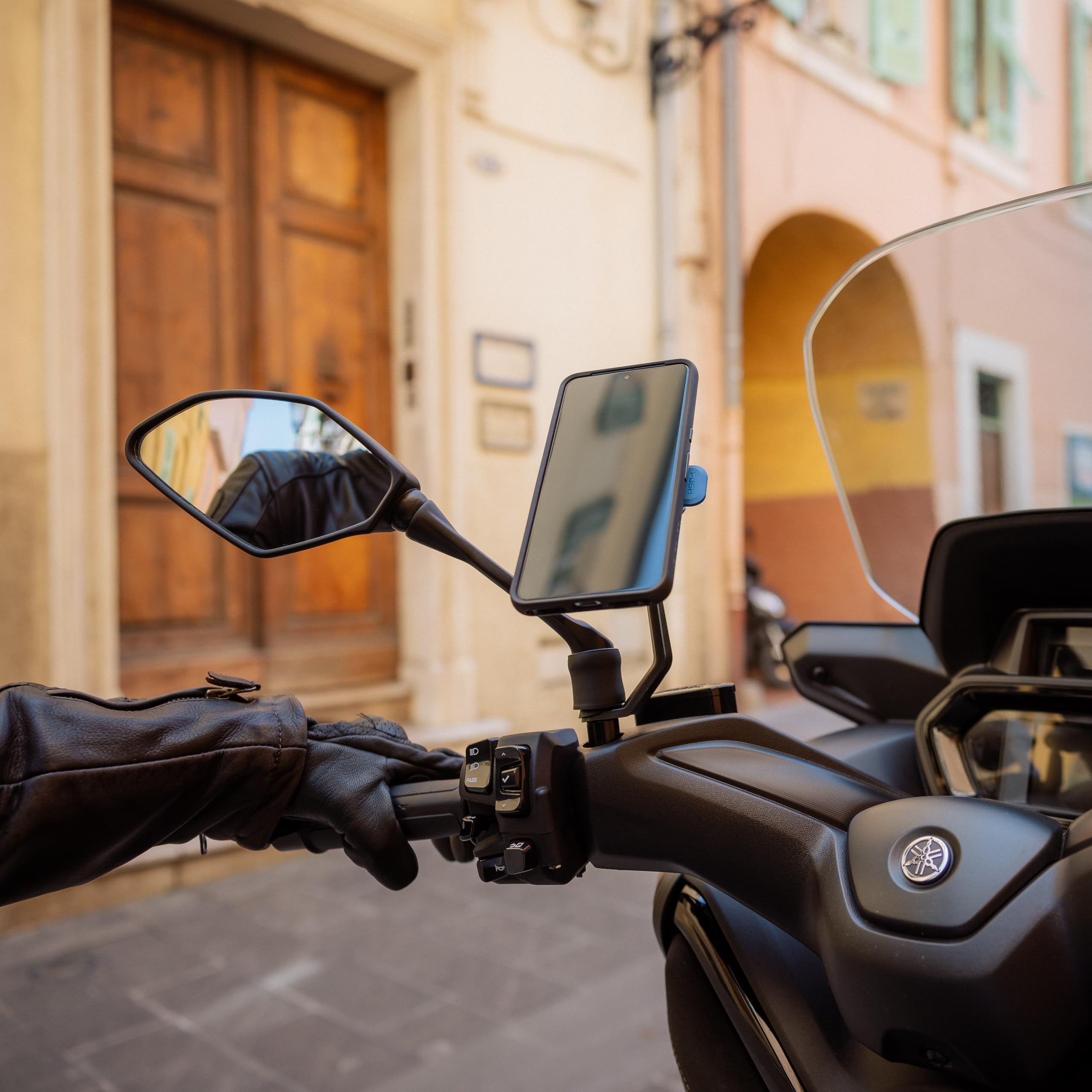 Quad Lock Motorcycle/Scooter/Moped Mirror Stem Mount for iPhone, Galaxy Pixel and Universal Adapters - Image 5